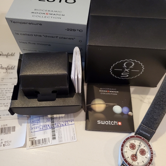 Omega x Swatch Bioceramic Moonswatch Mision To Pluto - Picture 4 of 4